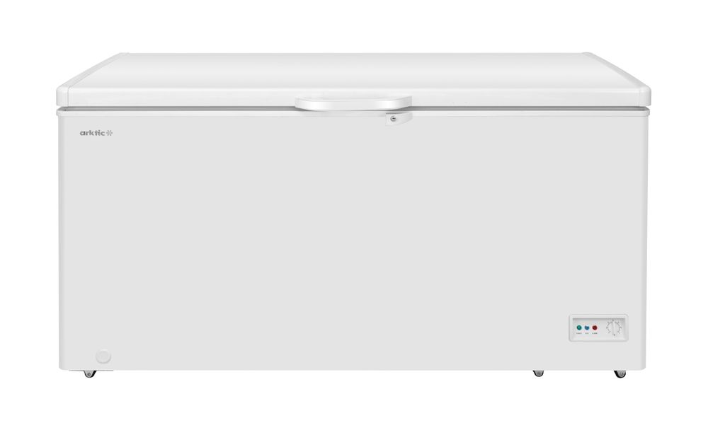 HENDI Chest freezer, Arktic, 2 baskets, 412L, vit, 230V/110W, 1580x770x(H)870mm