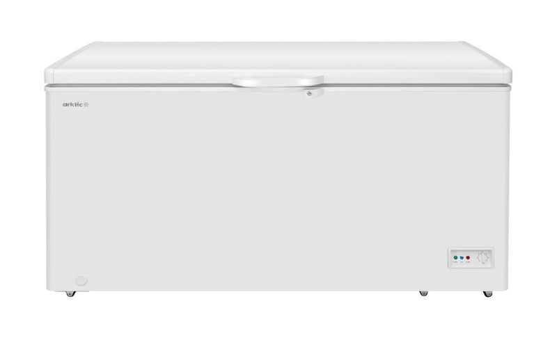 HENDI Chest freezer, Arktic, 2 baskets, 412L, vit, 230V/110W, 1580x770x(H)870mm