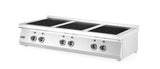 HENDI Induction stove, 6 hobs, HENDI, Open storage area, 400V/25500W, 1200x700x(H)890mm