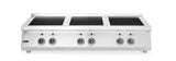 HENDI Induction stove, 6 hobs, HENDI, Open storage area, 400V/25500W, 1200x700x(H)890mm