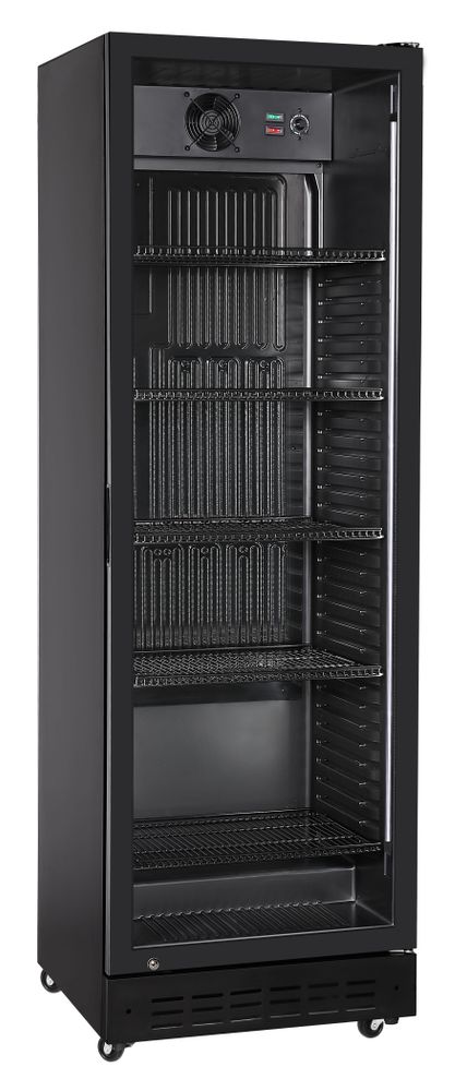 HENDI Back bar refrigerator, single-door, Arktic, 274L, svart, 230V/195W, 600x590x(H)1828mm