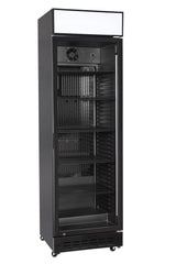 HENDI Back bar refrigerator, single-door, Arktic, 274L, svart, 230V/195W, 600x590x(H)1828mm