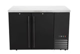 HENDI Refrigerated bar counter, solid doors, Arktic, 4 shelves, 283L, svart, 230V/185W, 1217x631x(H)865mm
