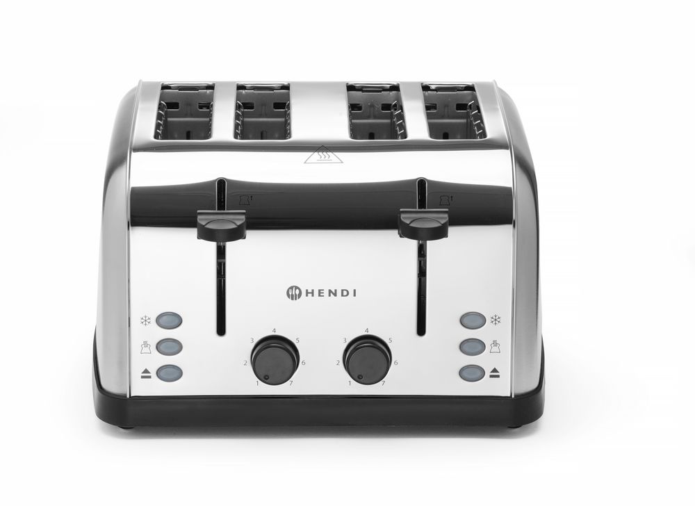 HENDI Toaster 4-slice, HENDI, 240V/1500W, 295x335x(H)180mm