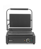 HENDI Contact grill Panini, HENDI, Built-in timer from 0–10 min, Silver, 220-240V/2200W, 430x375x(H)216mm, rektangulär