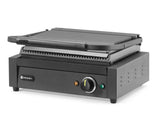 HENDI Contact grill Panini, HENDI, Built-in timer from 0–10 min, Silver, 220-240V/2200W, 430x375x(H)216mm, rektangulär