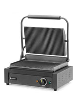 HENDI Contact grill Panini, HENDI, Built-in timer from 0–10 min, Silver, 220-240V/2200W, 430x375x(H)216mm, rektangulär