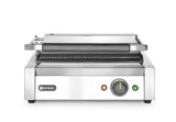HENDI Contact grill Panini, HENDI, Built-in timer from 0–10 min, Silver, 220-240V/2200W, 430x375x(H)216mm, rektangulär
