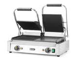 HENDI Contact grill - dubbel version, HENDI, half smooth, half ribbed, 230V/3600W, 570x375x(H)216mm