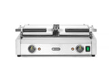 HENDI Contact grill - dubbel version, HENDI, half smooth, half ribbed, 230V/3600W, 570x375x(H)216mm