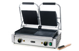 HENDI Contact grill - dubbel version, HENDI, half smooth, half ribbed, 230V/3600W, 570x375x(H)216mm