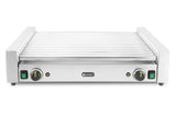 HENDI Sausage rolling grill XL - 2 zones, HENDI, 14 rollers, Silver, 230V/2000W, 732x590x(H)168mm, rektangulär