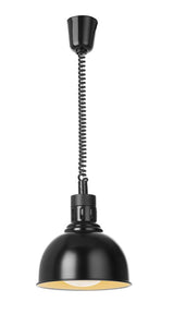 HENDI Rise and fall heat lamp, dome-shaped, HENDI, Silver, 230V/250W, ⌀250x(H)207mm