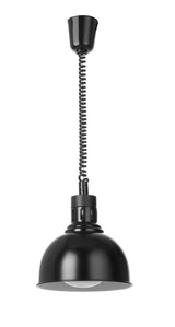HENDI Rise and fall heat lamp, dome-shaped, HENDI, Silver, 230V/250W, ⌀250x(H)207mm
