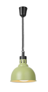 HENDI Rise and fall heat lamp, dome-shaped, HENDI, Silver, 230V/250W, ⌀250x(H)207mm