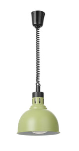 HENDI Rise and fall heat lamp, dome-shaped, HENDI, Silver, 230V/250W, ⌀250x(H)207mm