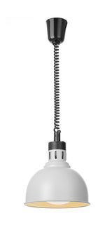 HENDI Rise and fall heat lamp, dome-shaped, HENDI, Silver, 230V/250W, ⌀250x(H)207mm