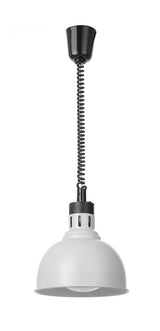 HENDI Rise and fall heat lamp, dome-shaped, HENDI, Silver, 230V/250W, ⌀250x(H)207mm