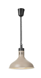 HENDI Rise and fall heat lamp, bell-shaped, HENDI, Silver, 230V/250W, ⌀295x(H)207mm