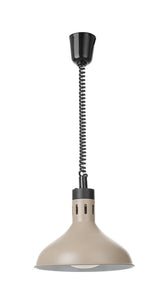 HENDI Rise and fall heat lamp, bell-shaped, HENDI, Silver, 230V/250W, ⌀295x(H)207mm