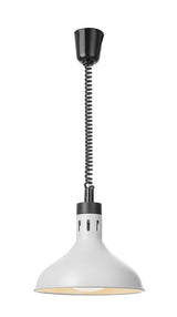 HENDI Rise and fall heat lamp, bell-shaped, HENDI, Silver, 230V/250W, ⌀295x(H)207mm