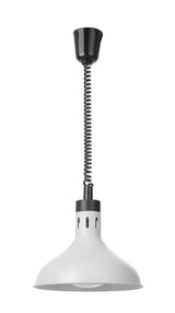 HENDI Rise and fall heat lamp, bell-shaped, HENDI, Silver, 230V/250W, ⌀295x(H)207mm
