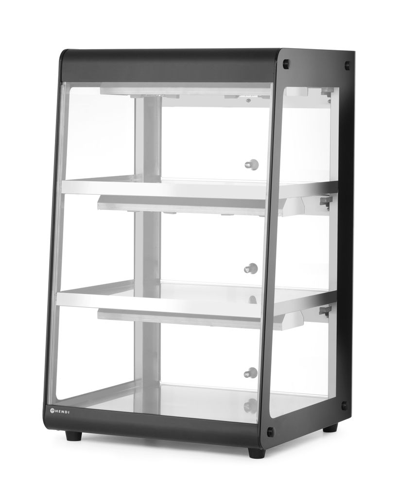 HENDI Heated countertop display, HENDI, svart, 230V/500W, 472x447x(H)775mm