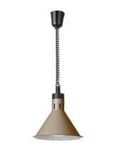 HENDI Rise and fall heat lamp, conical, HENDI, Beige, 230V/375W, ⌀275x(H)250mm