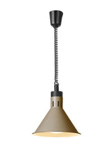 HENDI Rise and fall heat lamp, conical, HENDI, Beige, 230V/375W, ⌀275x(H)250mm