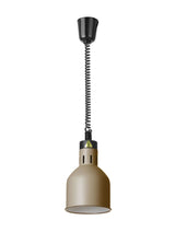 HENDI Rise and fall heat lamp, cylindrical, HENDI, Beige, 230V/375W, ⌀175x(H)250mm