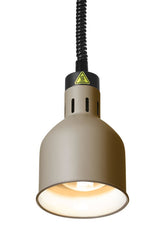HENDI Rise and fall heat lamp, cylindrical, HENDI, Beige, 230V/375W, ⌀175x(H)250mm