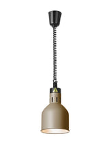 HENDI Rise and fall heat lamp, cylindrical, HENDI, Beige, 230V/375W, ⌀175x(H)250mm