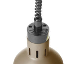 HENDI Rise and fall heat lamp, cylindrical, HENDI, Beige, 230V/375W, ⌀175x(H)250mm