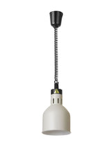 HENDI Rise and fall heat lamp, cylindrical, HENDI, Beige, 230V/375W, ⌀175x(H)250mm