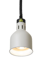 HENDI Rise and fall heat lamp, cylindrical, HENDI, Beige, 230V/375W, ⌀175x(H)250mm