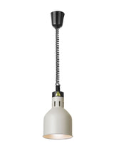 HENDI Rise and fall heat lamp, cylindrical, HENDI, Beige, 230V/375W, ⌀175x(H)250mm