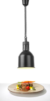 HENDI Rise and fall heat lamp, cylindrical, HENDI, Beige, 230V/375W, ⌀175x(H)250mm