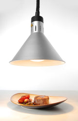 HENDI Rise and fall heat lamp, conical, HENDI, Beige, 230V/375W, ⌀275x(H)250mm