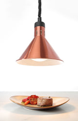 HENDI Rise and fall heat lamp, conical, HENDI, Beige, 230V/375W, ⌀275x(H)250mm