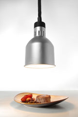HENDI Rise and fall heat lamp, cylindrical, HENDI, Beige, 230V/375W, ⌀175x(H)250mm