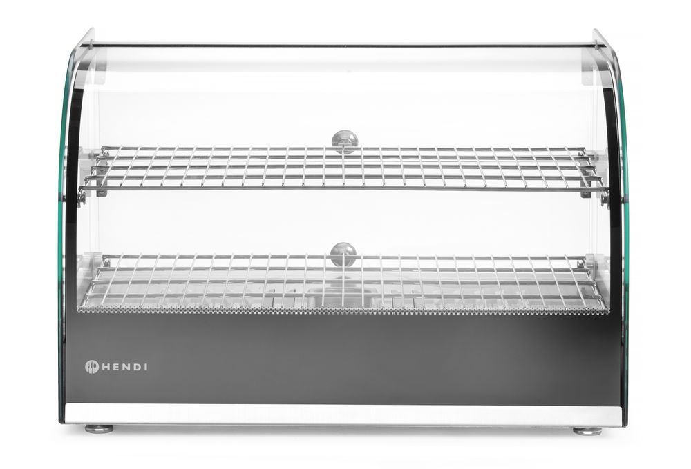 HENDI Heated countertop display two levels, HENDI, dubbel level, svart, 230V/800W, 554x376x(H)376mm