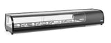 HENDI Sushi display, Arktic, Containers included: 5x GN 1/2 (H)40 mm., svart, 230V/190W, 420x1800x(H)265mm