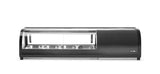 HENDI Sushi display, Arktic, Containers included: 5x GN 1/2 (H)40 mm., svart, 230V/190W, 420x1800x(H)265mm