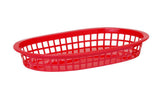 HENDI Serving baskets fast food style, HENDI, röd, 6 pcs., 272x175x(H)38mm