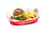 HENDI Serving baskets fast food style, HENDI, röd, 6 pcs., 272x175x(H)38mm
