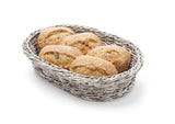HENDI Bakery korg oval, HENDI, Light grey, 250x190x(H)65mm