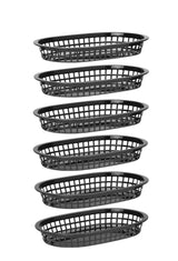 HENDI Serving baskets fast food style, HENDI, röd, 6 pcs., 272x175x(H)38mm