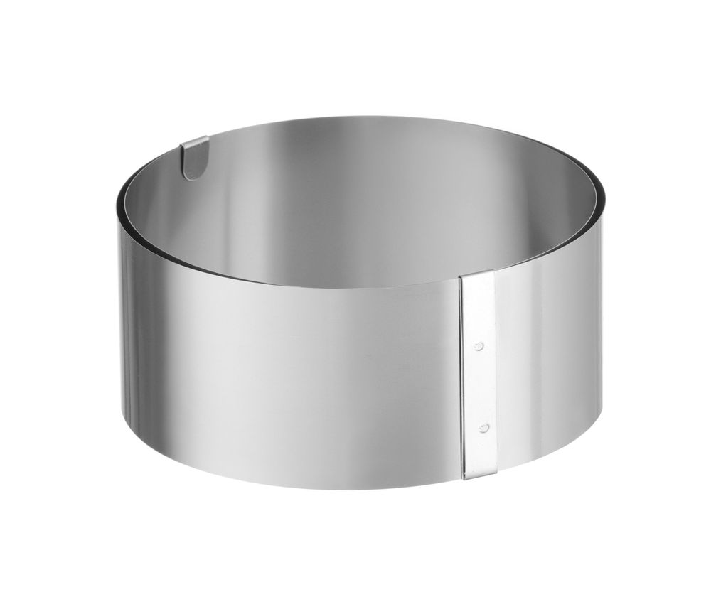 HENDI Cake ring, adjustable, HENDI, Silver, ⌀320x(H)70mm, rund