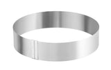 HENDI Cake ring, adjustable, HENDI, Silver, ⌀320x(H)70mm, rund