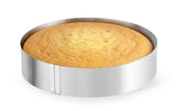 HENDI Cake ring, adjustable, HENDI, Silver, ⌀320x(H)70mm, rund